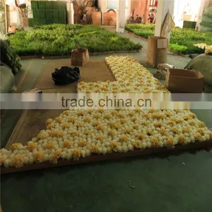 SJ0061404 Hot Sale Artificial Plastic Flower Wall for Weeding Decoration thumbnail-2