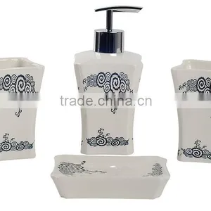 Antique Rectangular Ceramic Bathroom/washroom Accessories thumbnail-1