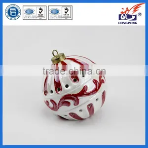 Ceramic Christmas Tree Ball Hanger With LED Light thumbnail-1