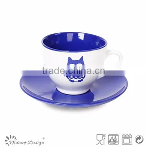 Ceramic Coffee Cups and Saucers,stoneware Wholesale Coffee Cup and Saucer,personalized Tea Cups & Saucers thumbnail-6