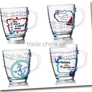 7oz 8oz 9oz 12oz Sea Ship Serise Color Pinting Water Glass Mug Dinking Glass Cup Set thumbnail-1