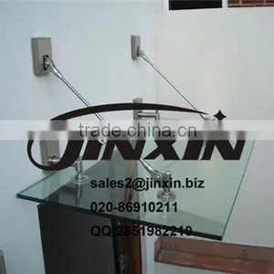 JINXIN Entrance Awning Cable Connector Stainless Steel Modern Glass Canopy thumbnail-5