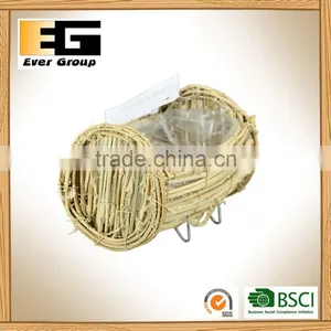 Natural Rattan Flower Pot for Garden Ornaments thumbnail-5