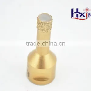 High Quality Gold Color Diamond Hole Saws for Drilling Marble / Brazed Diamond Core Drill Bit for Granite thumbnail-1