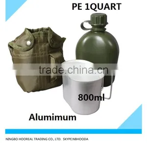 3-Piece Canteen Kit With Cover & Aluminum Cup - Camping/Survival thumbnail-1
