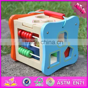 High Quality Educational Kids Matching Learning Wooden Shape Sorter Box W11G003 thumbnail-4