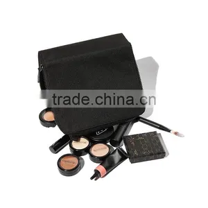 Black pu Leather Designer Makeup Bag With Professional thumbnail-5