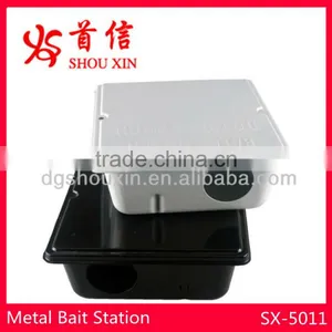 Black Metal Rodent Bait Station SX-5011 thumbnail-1