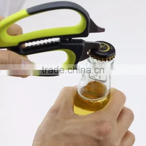 Stainless Steel Heavy Duty Checkered Chef Multifunction Kitchen Scissors thumbnail-4