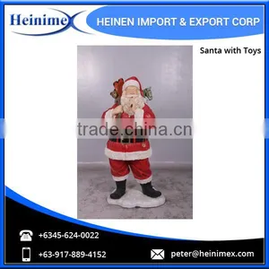 High Quality, Durable, Cold Cast Poly-Resin & Fibre-glass Santa With Toys thumbnail-2