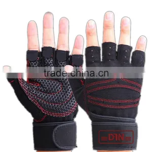 Professional Custom Weight Lifting Gloves With Embroidery Silicon Printing thumbnail-1