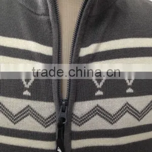 Merino Wool Zip Cardigan Men's Sweater thumbnail-4