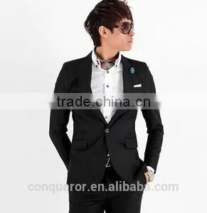 Anti-wrinkle,Men's Business &Wedding Suit BSPS0292 thumbnail-2