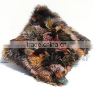CX-D-107D Best Design Elephant Pillow Covers Real Fox Fur Decorative Sofa Cushion Cover Wholesale 2016 thumbnail-1