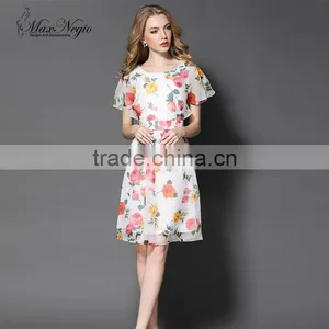 Maxnegio Flower Girl Dress Patterns With Batwing Sleeve Casual Summer Dresses thumbnail-1