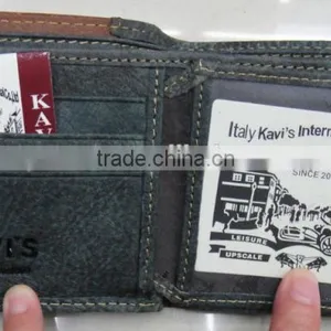 Fashion Golden Factory Men Genuine Leather Patches Work New Wallet thumbnail-4