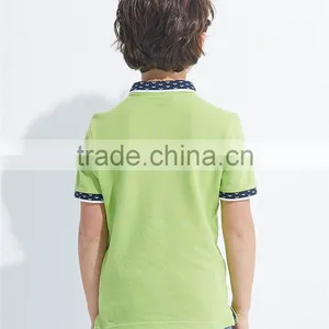 Hot Sale OEM Service 100% Cotton Good Quality Short Sleeve Polo t Shirts for Boy Kids thumbnail-3