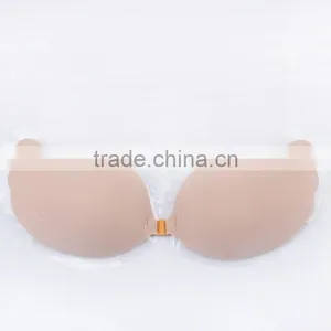 Flesh Color Silicone Sexy Nude Bra for Women thumbnail-5