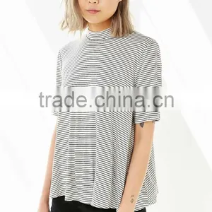 Cheap Promotion Women Fashion Tee Longline Tee thumbnail-1