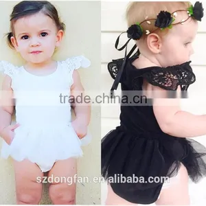 Chinese Clothing Manufacturers Australia Style Cotton Ruffle Lace Baby Girl Clothes thumbnail-5