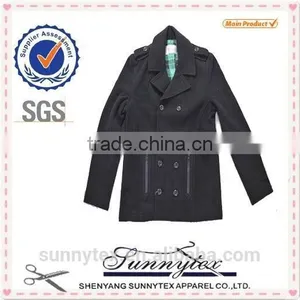 Sunnytex Winter Season Mens Outdoor Fake Horn Rib Warm Wool Jacket thumbnail-5