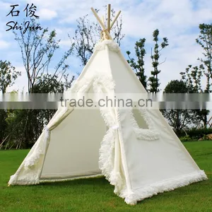 ShiJ Tipi Cotton Canvas Gorgeous Teepee Tent thumbnail-1