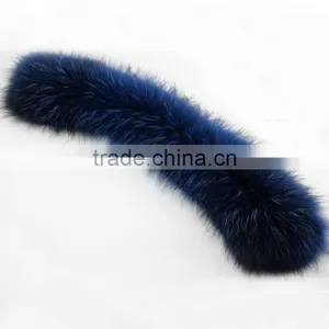 Myfur Natural Real Raccoon Fur Cowl Collar Trim Top Quality Big Size Animal Fur Hood thumbnail-2
