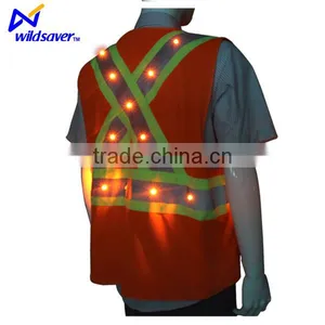 EL Led Flashing Camo Safety Vest thumbnail-6