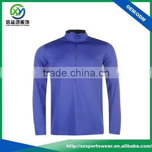 Simplistic Design 100% Polyester Dry and Comfortable for Men a Half Zip Long Sleeve thumbnail-1