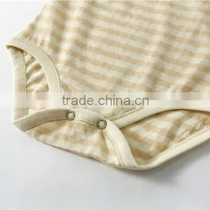 Wholesale 100% Organic Cotton Sleeveless Infant Onesie Baby Clothes Custom Logo thumbnail-6