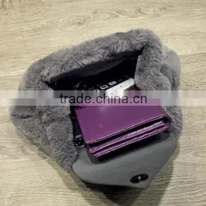 Hottest Popular Fur Leather Bag Ladies Handbag 2017 Hobo Bag thumbnail-4