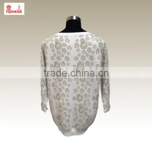 20%Viscose 20%Nylon 18%Wool 12%Acrylic 3%Lurex Beautiful Jacquard Sweater thumbnail-2