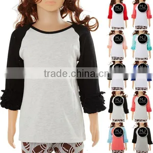 Wholesale Kid Clothing Icing Ruffle Shirt thumbnail-2