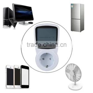 TS-1500 Electronic Energy Meter LCD Energy Monitor Plug-in Electricity Meter for EU Plug Monitor thumbnail-1
