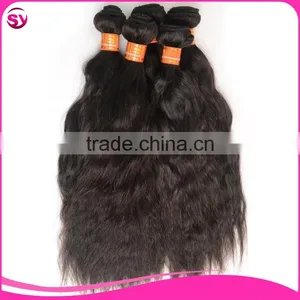 Full Cuticle One Donor Fast Delivery Unprocessed Black Long Human Hair Angels Hair Weave thumbnail-2