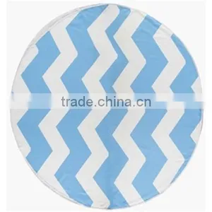 Custom Design Reactive Printed Beach Towel Round China Trade Assurance Factory thumbnail-4
