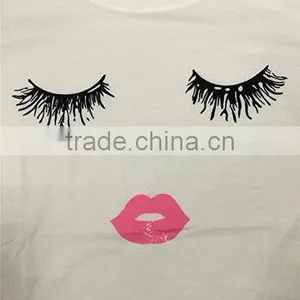 Cute Summer Fashion Women Short Sleeve Printed Tops Casual T Shirt Custom Printing thumbnail-5