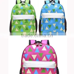 Muti-color Triangle Lovely School Kindergarten School Kids Bags thumbnail-5