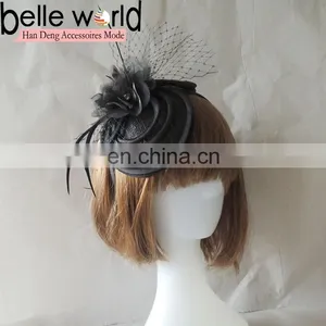 High Quality Wedding Black Fascinator Haiband for Women thumbnail-1
