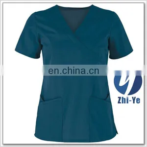 Scrub Top Latest Fashionable Plus Size Nurse Uniform thumbnail-1