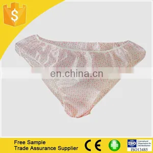 Hot Selling Non Woven Disposable Underwear Flower Design thumbnail-1