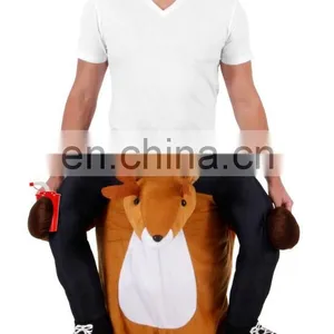 Funny Piggyback Ride On Costume Pick Me Up Reindeer Costume thumbnail-2