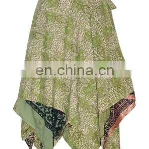 Vintage Sari Daimond Shape Wrap Skirt thumbnail-1