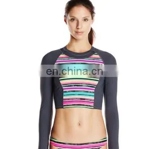 OEM High Quality Anti-UV Rash Guard,colorful Lady Rash Guard thumbnail-1