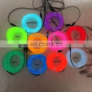 Car EL Wire With Belt Sound Active Flashing Kit Set thumbnail-1