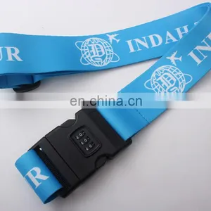 Good Quality Custom Polyester Printing Travel Uggage Belt Strap With Buckle thumbnail-1