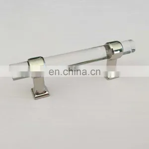 5" Lucite Acrylic Modern Cabinet Handle Pull Furniture Door T Bar Knobs and Pull Handles Golden ,acrylic Handle thumbnail-4