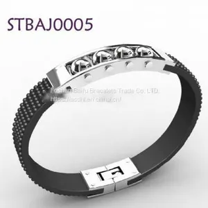 Stainless Steel Bracelet Blanks Magnetic Men Handmade Braided Bracelets thumbnail-2