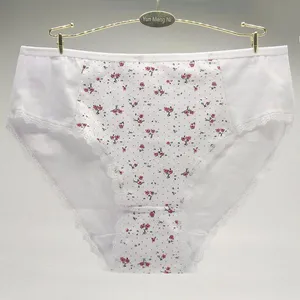 Yun Meng Ni Sexy Underwear Pretty Flower Printed Girls Briefs Big Size Cotton Underwear Women's Panties thumbnail-5