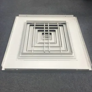 Square Ceiling Replacement Type 4 Way Air Diffuser thumbnail-4